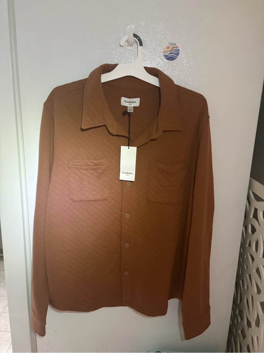 Goodfellow & Co Quilted Button-Up Shirt Jacket NWT